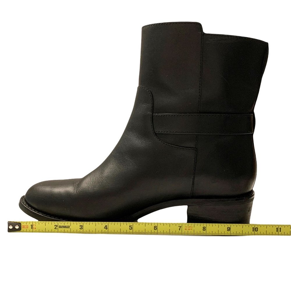 Cole Haan Kinley Short Waterproof Leather Pull-on Boots Size 8 Black - Picture 10 of 13